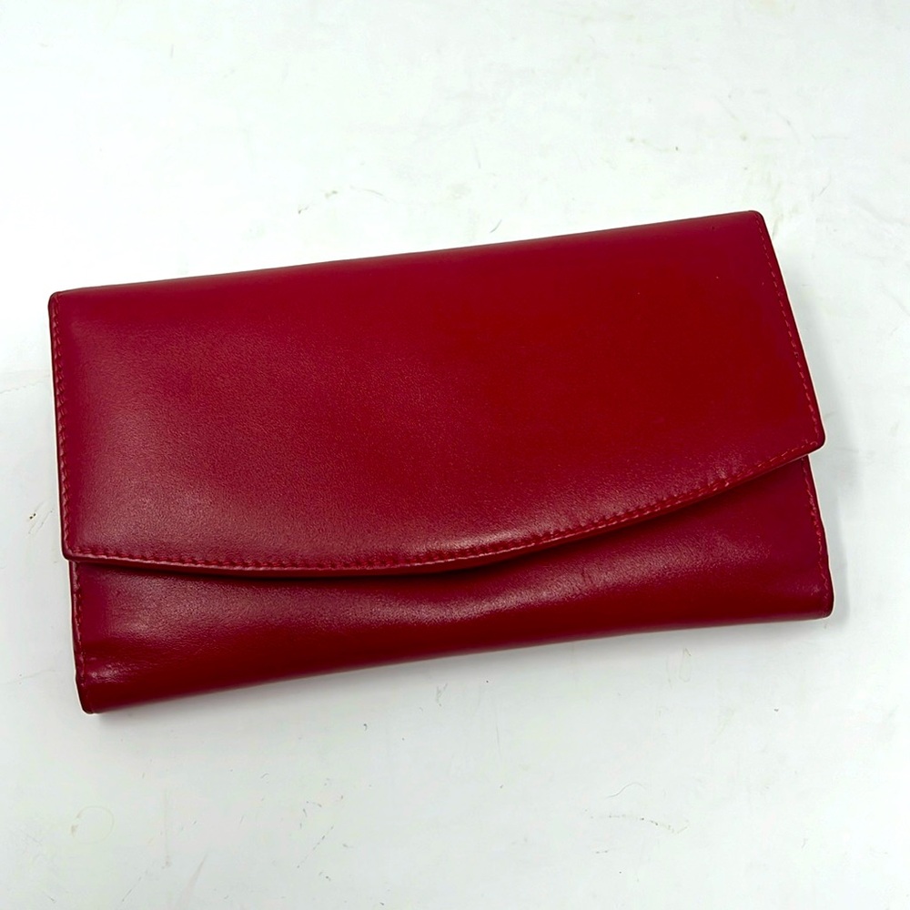 Visconti red Leather Wallet